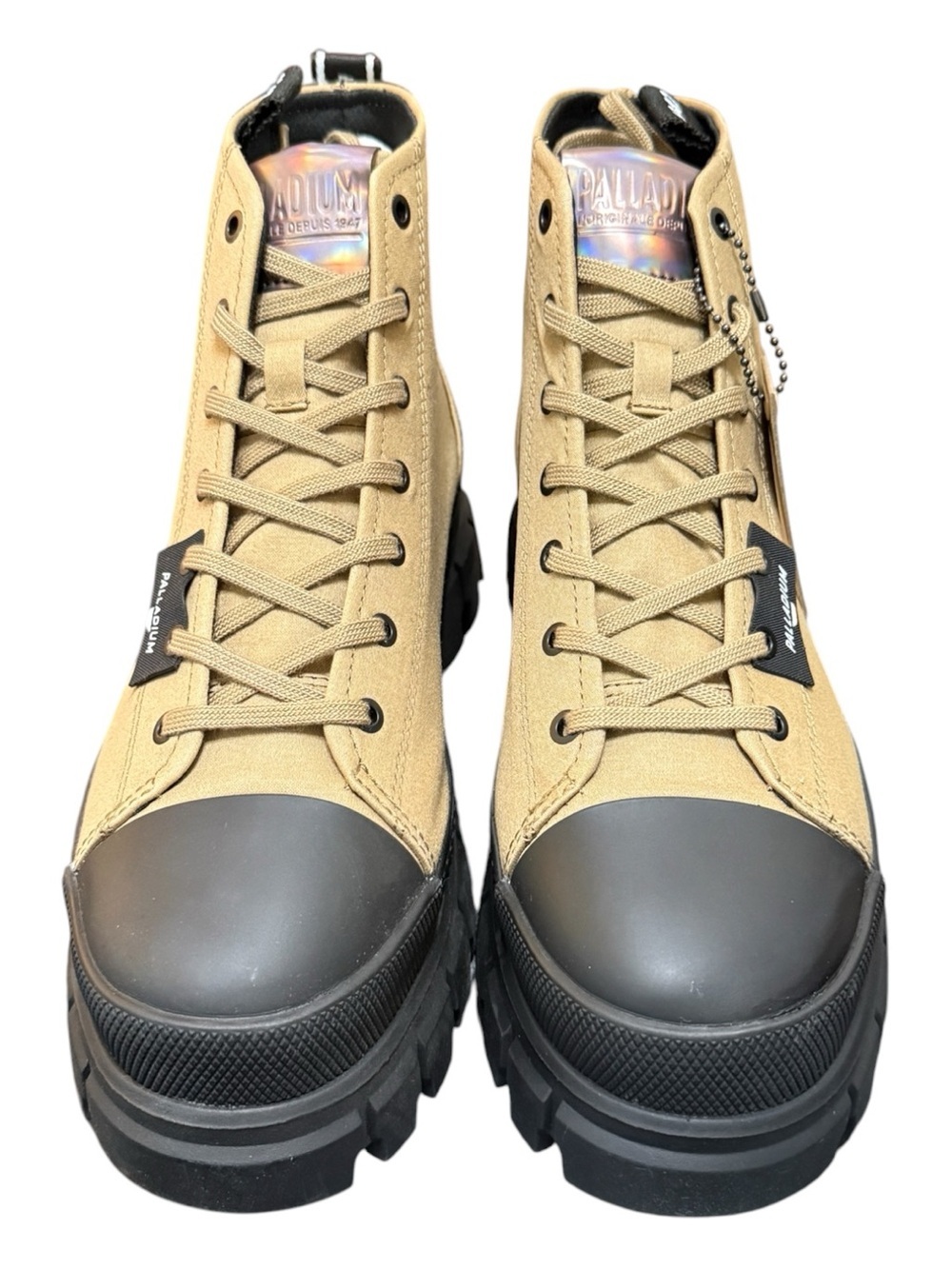 Palladium Revolt Hi TX Platform Boots - Olive - Women’s Size 10 - NIB